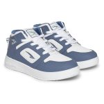 ASIAN Boy's Thunder-13 Casual White Sneaker High-Neck with Lightweight Synthetic Upper Lace-Up Shoes for Kid's & Boy's