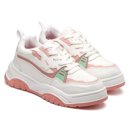 ASIAN Women NANCY-02 Sneakers and Casual wear Shoes with Laces, Lightweight and Comfortable Shoes for Parties, as Well as Gym and Sports for Women & Girls with Stylish Design