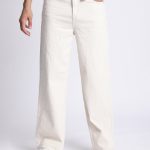 Bene Kleed Men Ecru Wide Leg Jeans