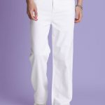 Bene Kleed Men White Wide Leg Jeans