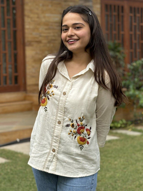 CORSICA Women Floral Shirt Style Top