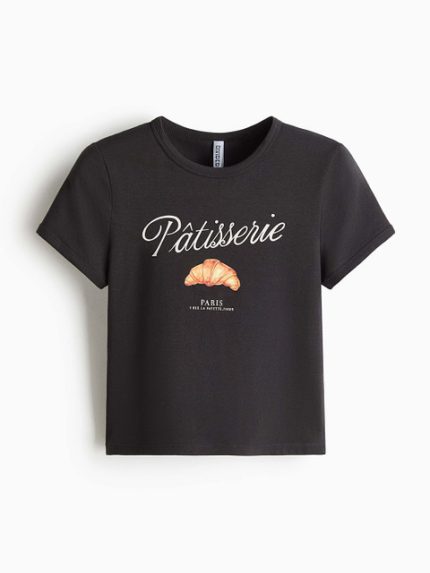 H&M Fitted Cotton T-Shirt