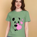 Kasendra Graphic Round Neck Regular Length Printed Polyester T-shirt