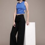 Kotty Women Modern Casual Wide Leg Denim Jeans