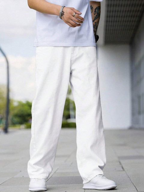 Mast & Harbour Men Relaxed Fit Mid-Rise Jeans