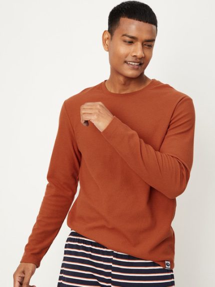 max Men Rust-Coral Lounge T-shirt
