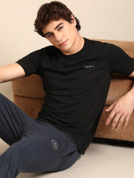 Pepe Jeans Men Crew Neck Relaxed Fit Lounge Tshirt