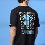 Rigo Unisex Typography Printed Drop-Shoulder Sleeves Cotton Oversized T-shirt