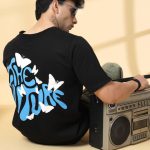 Rigo Unisex Typography Printed Drop-Shoulder Sleeves Pure Cotton T-shirt