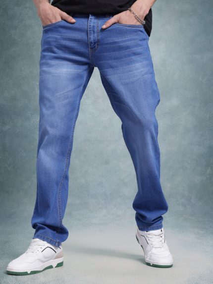 Roadster Men Regular Fit Mid-Rise Light Fade Jeans