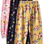 T2F Girl's Cotton Regular Fit Printed Track Pant (Pack of 3)