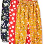 T2F Girl's Cotton Regular Fit Printed Track Pant (Pack of 3)