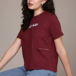 The Roadster Life Co. Typography Printed Boxy T-shirt