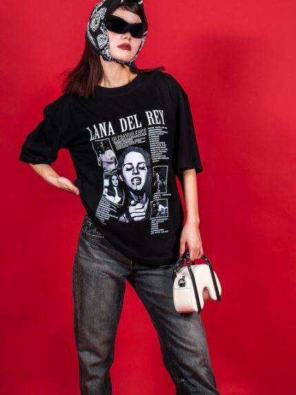 TheBTclub Unisex Activchill Graphic Printed Round Neck Cotton Oversized T-shirt