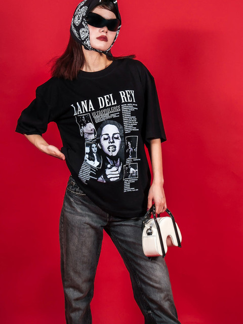 TheBTclub Unisex Activchill Graphic Printed Round Neck Cotton Oversized T-shirt