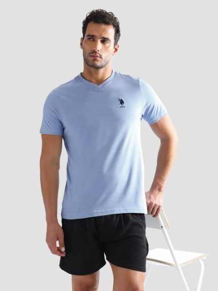 U.S. Polo Assn. Embroidered Logo Pure Cotton Lounge T-shirts