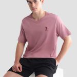 U.S. Polo Assn. Embroidered Logo V-Neck Cotton Lounge T-shirts