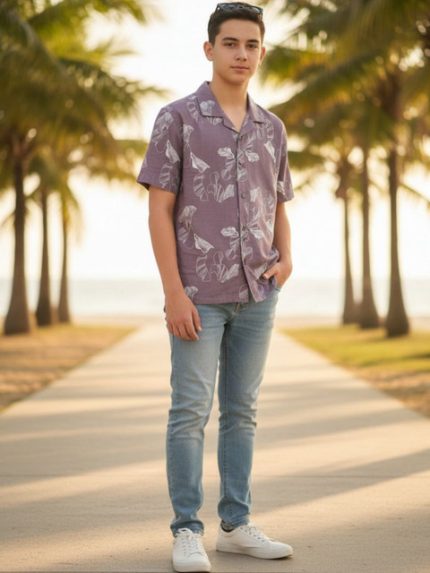 V-Mart Boys Floral Printed Casual Shirt