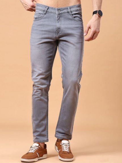 V-Mart Men Regular Fit Mid-Rise Light Fade Stretchable Jeans
