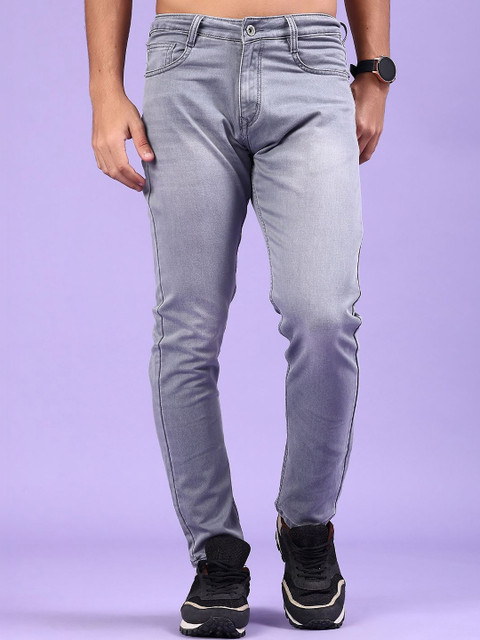 V-Mart Men Regular Fit Mid-Rise Light Fade Stretchable Jeans